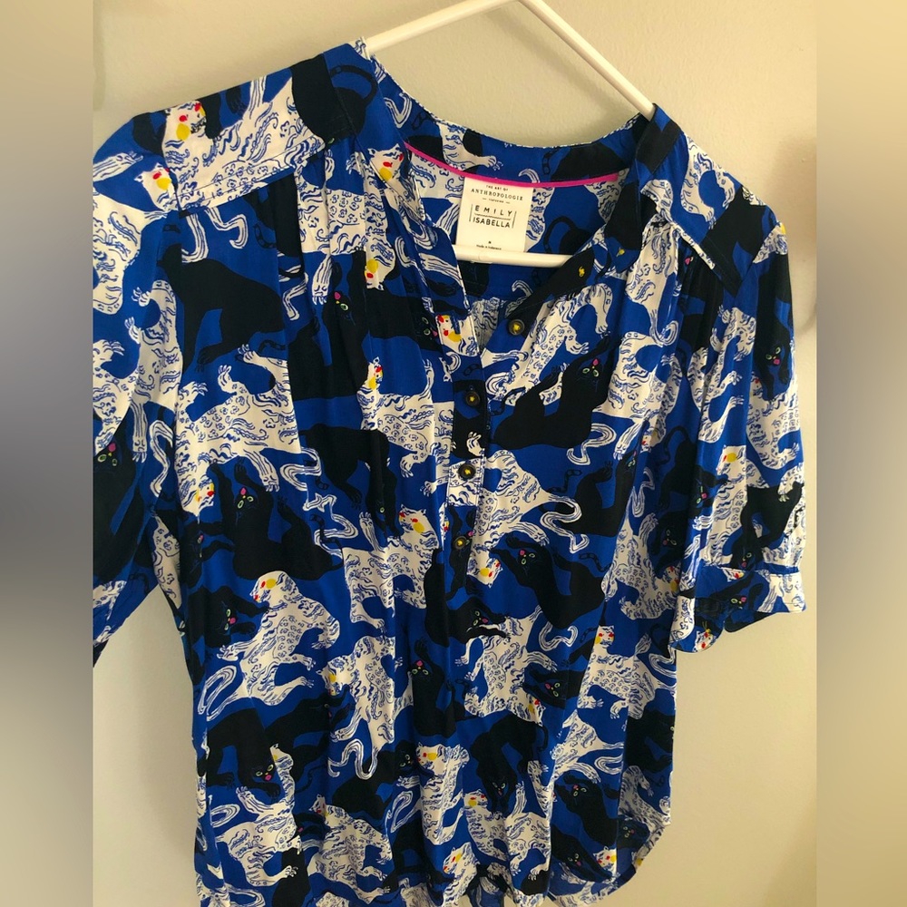 Anthropologie Top by Emily Isabella sz M